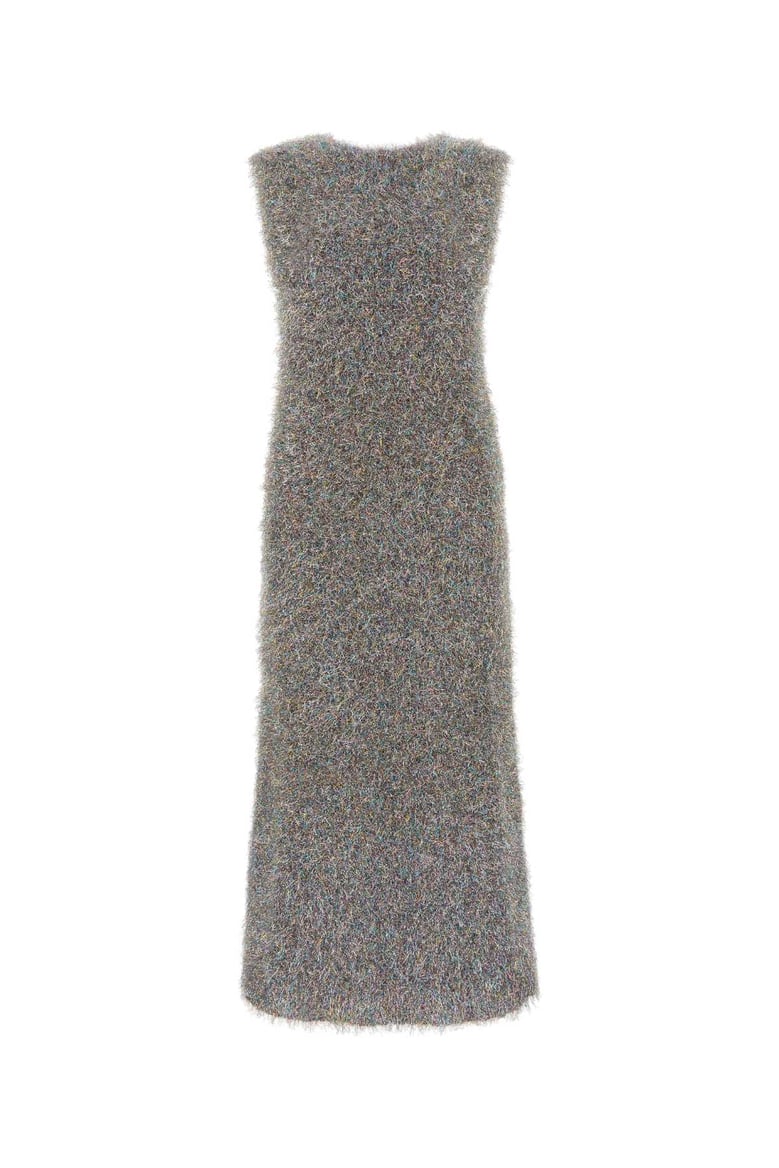multicolor polyester blend dress by Selfnex