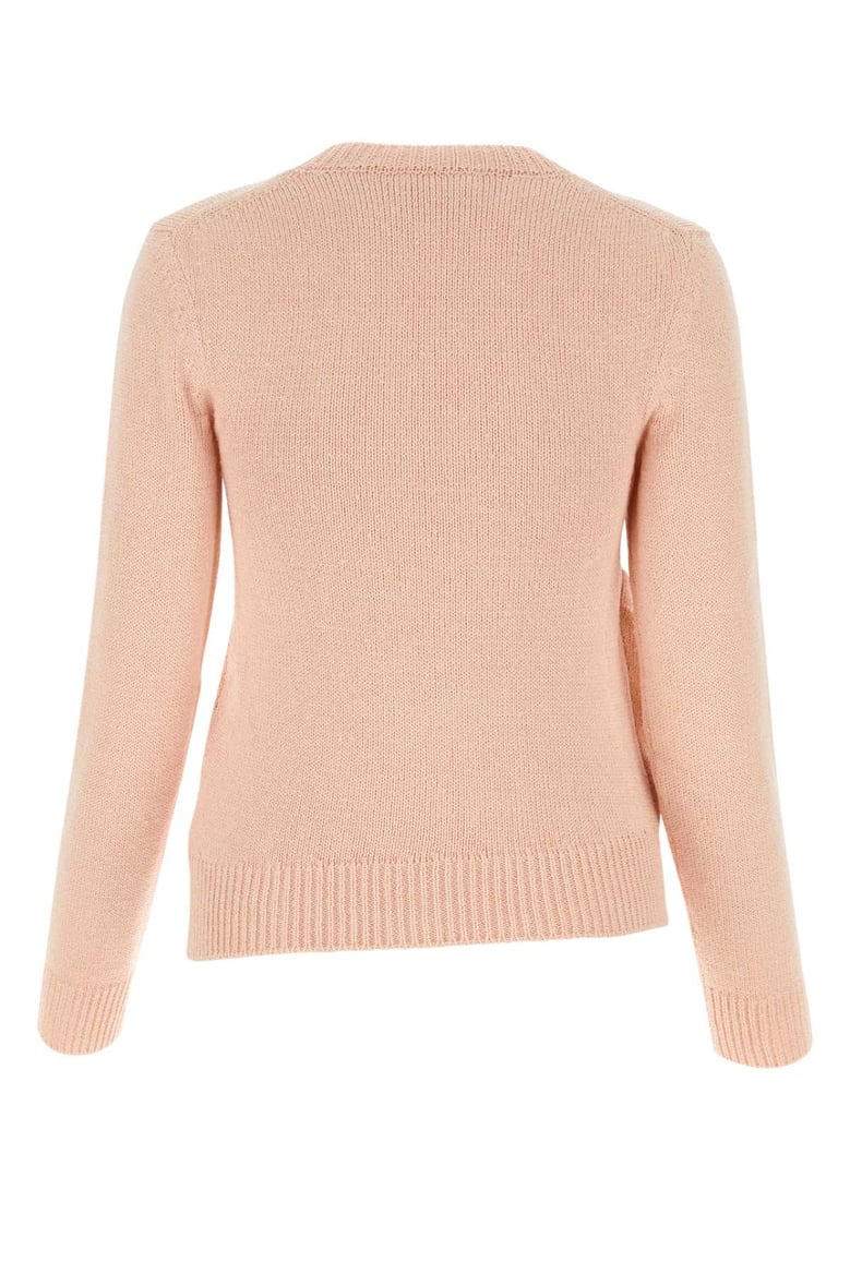 light pink cotton blend sweater by Selfnex