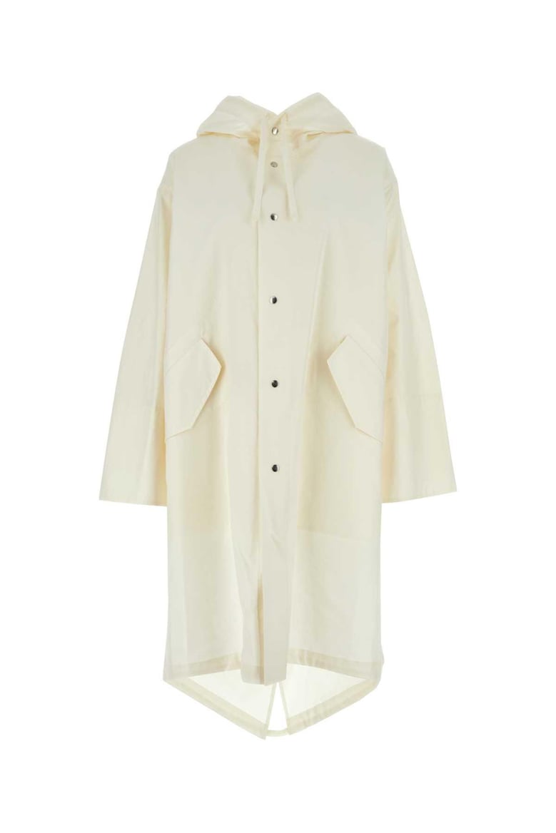 ivory cotton parka by Selfnex