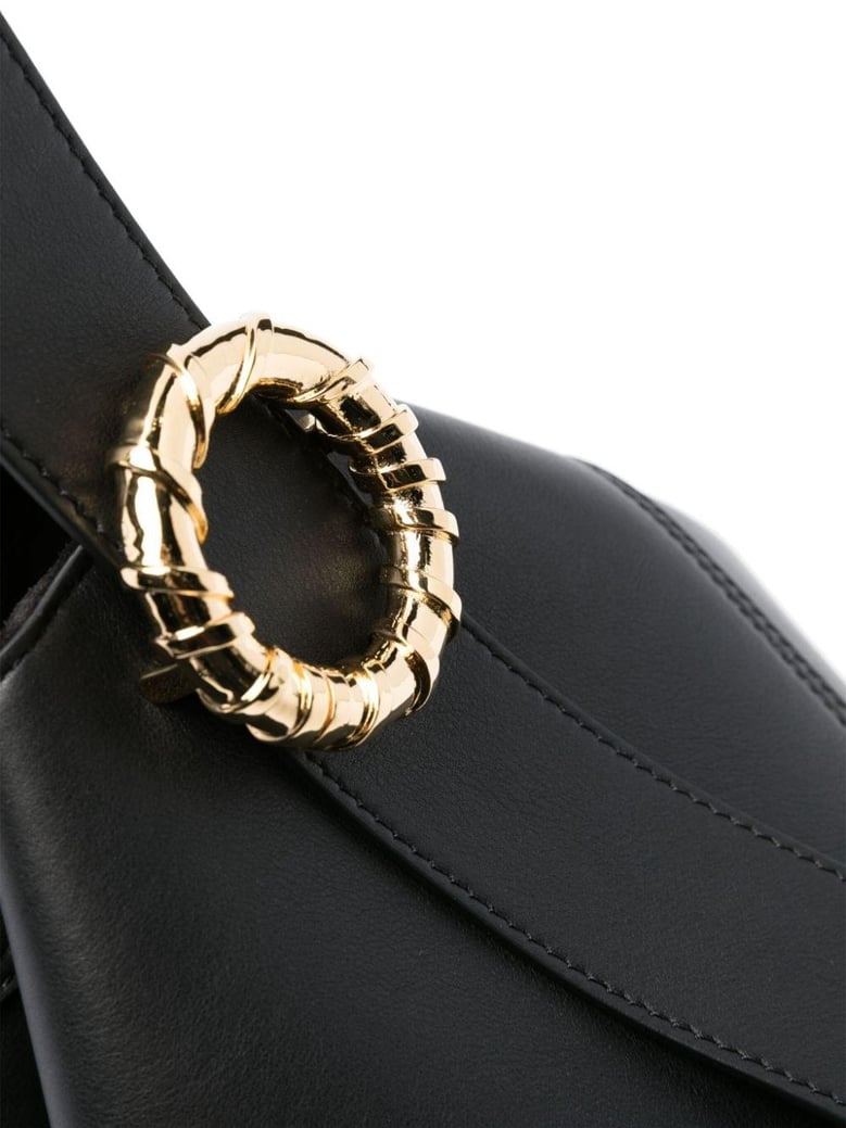 black leather melodie shoulder bag by Selfnex