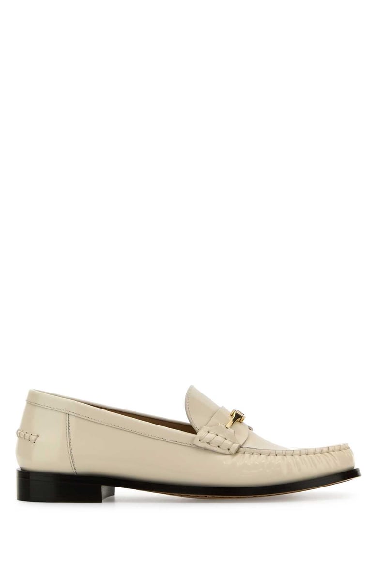 ivory leather harry loafers by Selfnex
