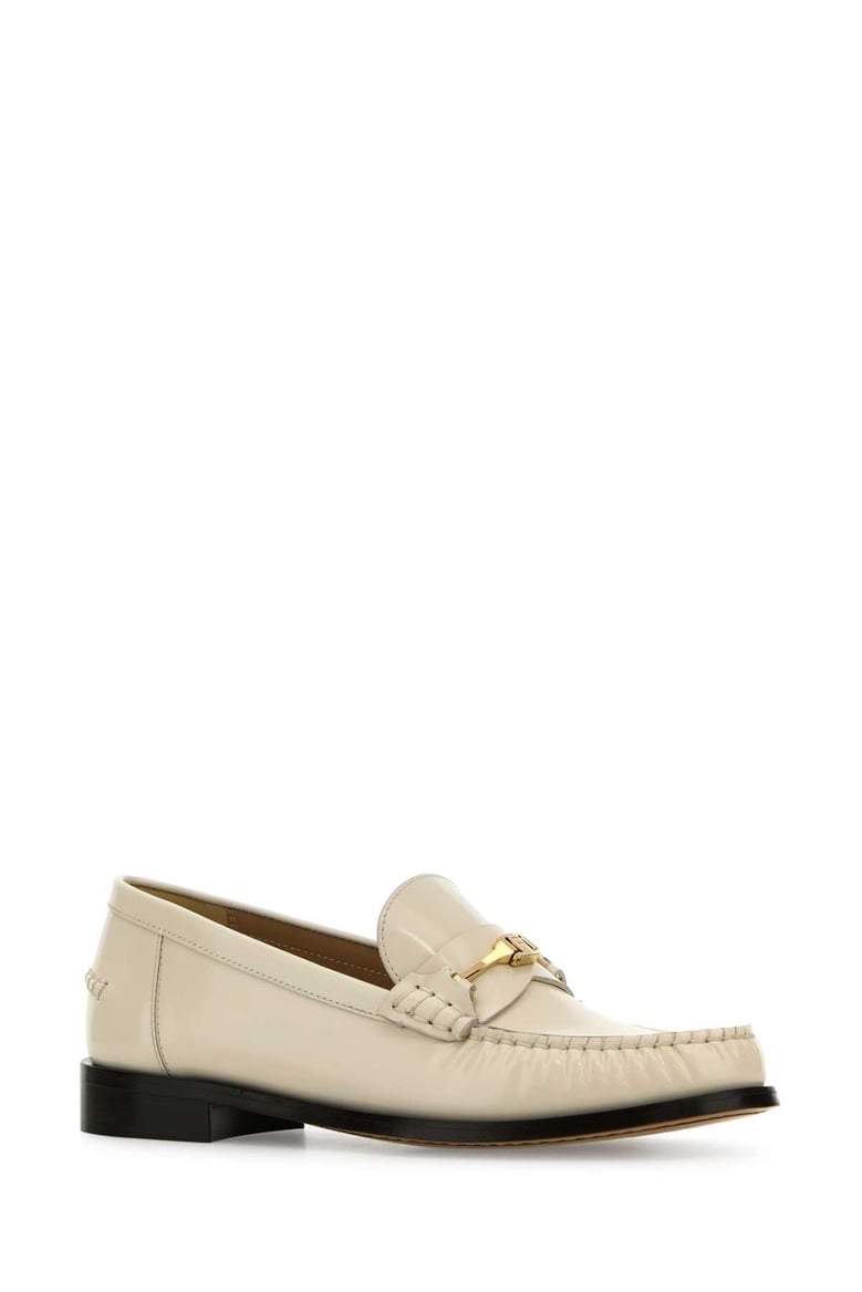 ivory leather harry loafers by Selfnex