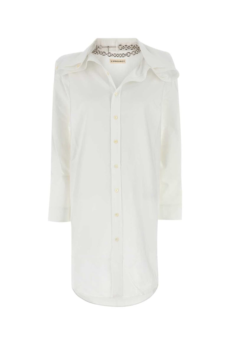 white oxford shirt dress by Selfnex