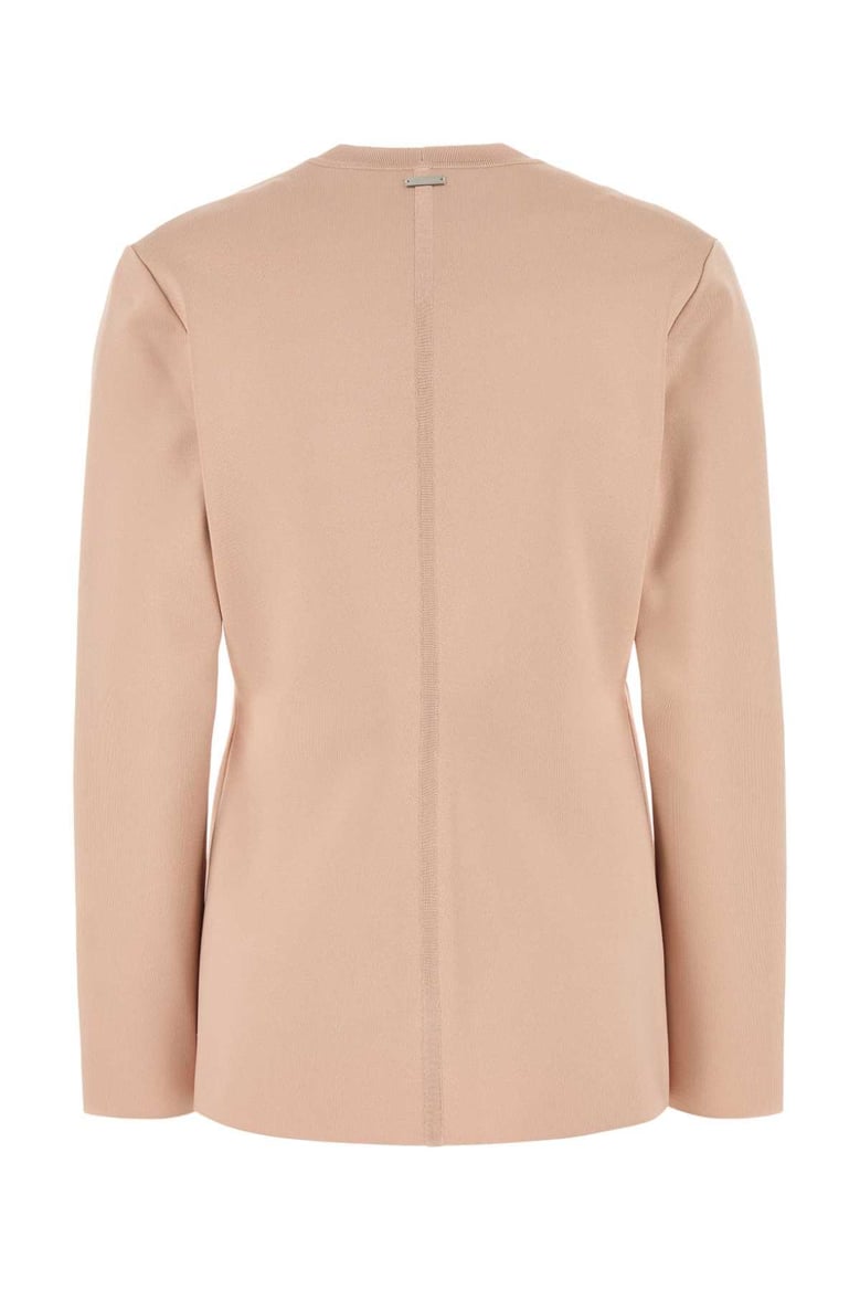 pink stretch viscose blend cardigan by Selfnex