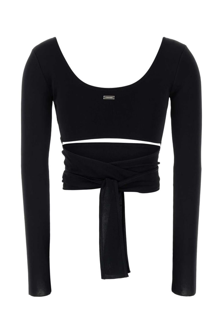 black viscose cardigan by Selfnex