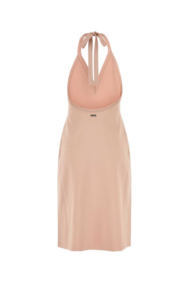 pink stretch viscose blend dress by Selfnex