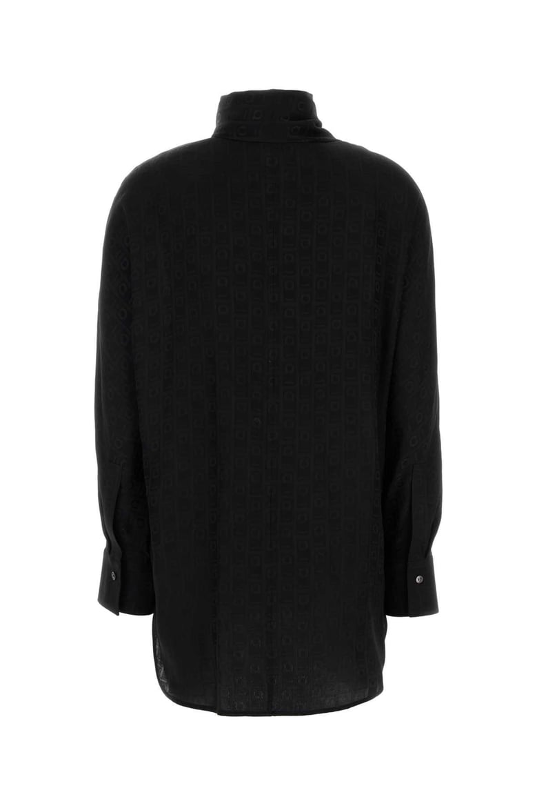 black silk shirt by Selfnex