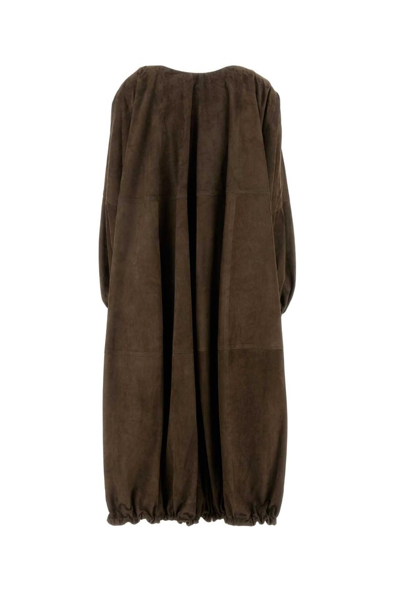 brown suede overcoat by Selfnex