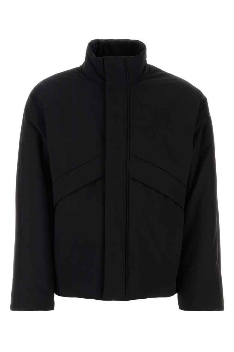 black polyester padded jacket by Selfnex