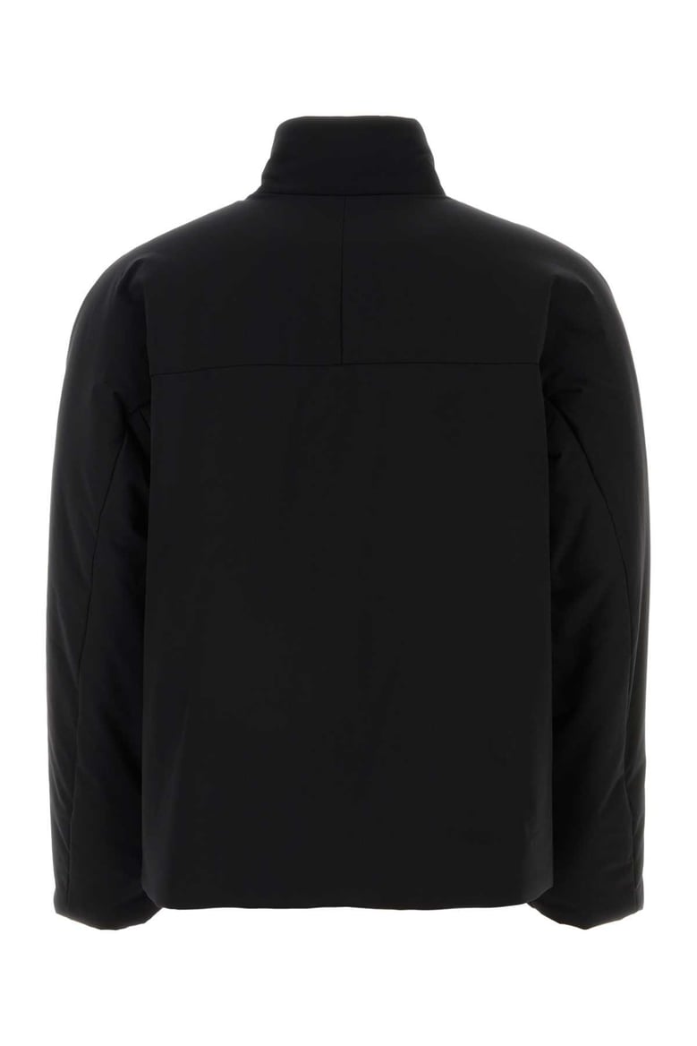 black polyester padded jacket by Selfnex