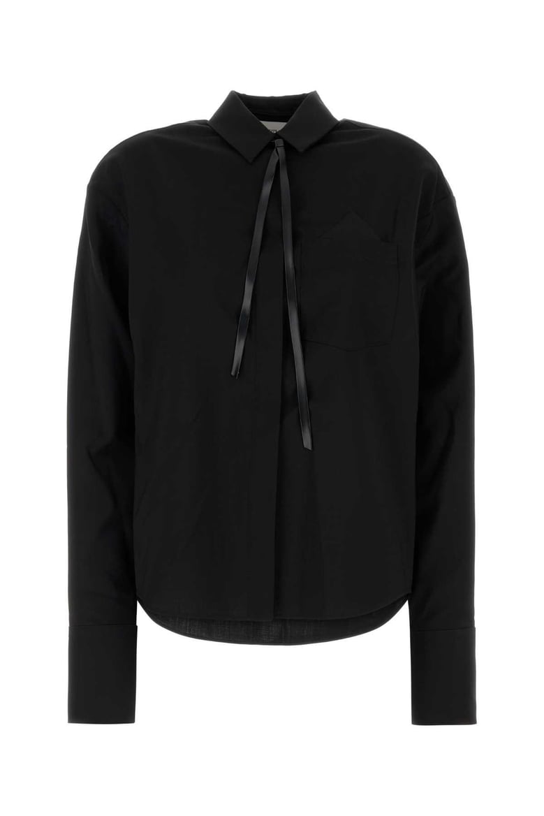 black wool mappa shirt by Selfnex