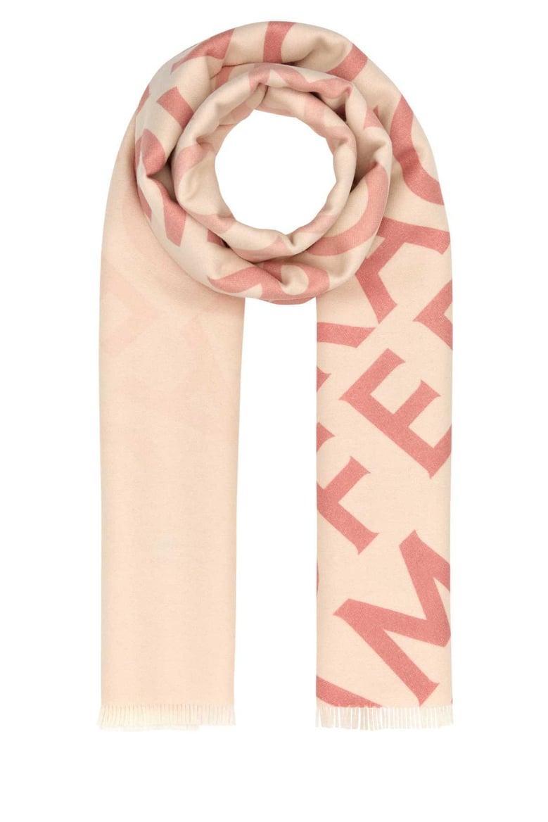 embroidered wool blend reversible scarf by Selfnex