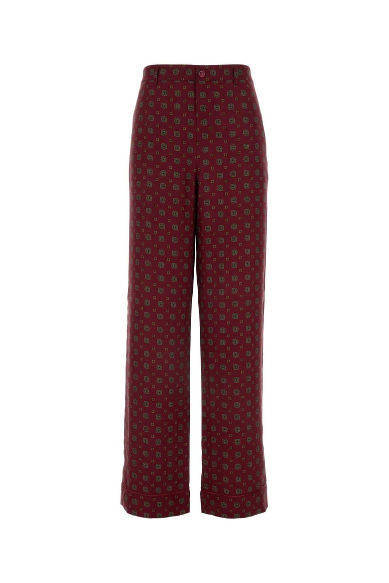 printed silk pant by Selfnex