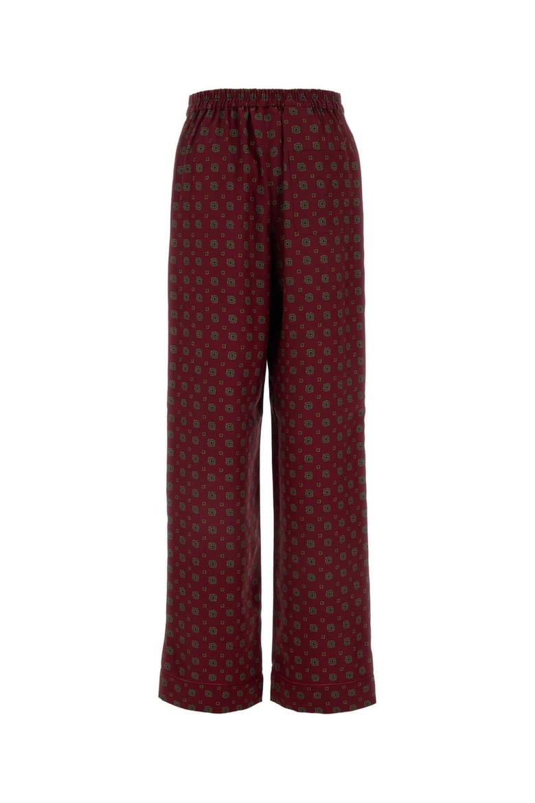 printed silk pant by Selfnex