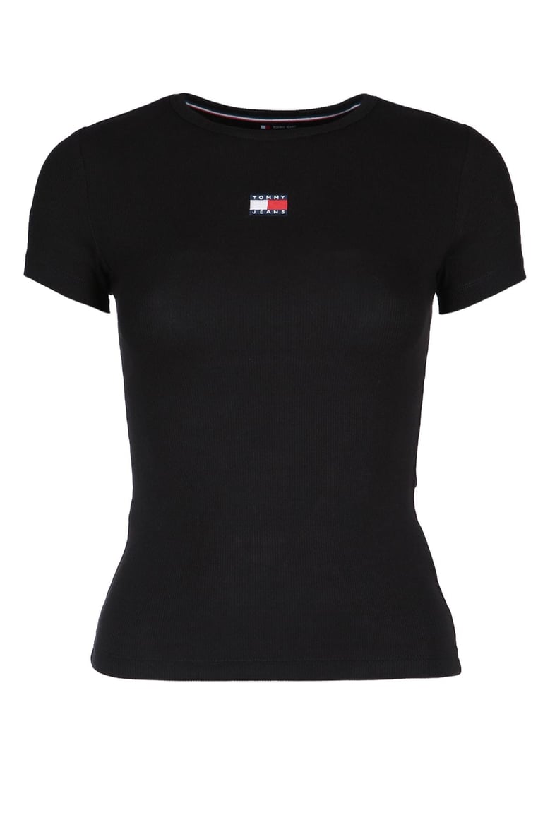 slim badge rib tee by Selfnex