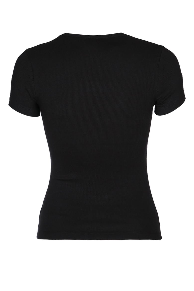 slim badge rib tee by Selfnex