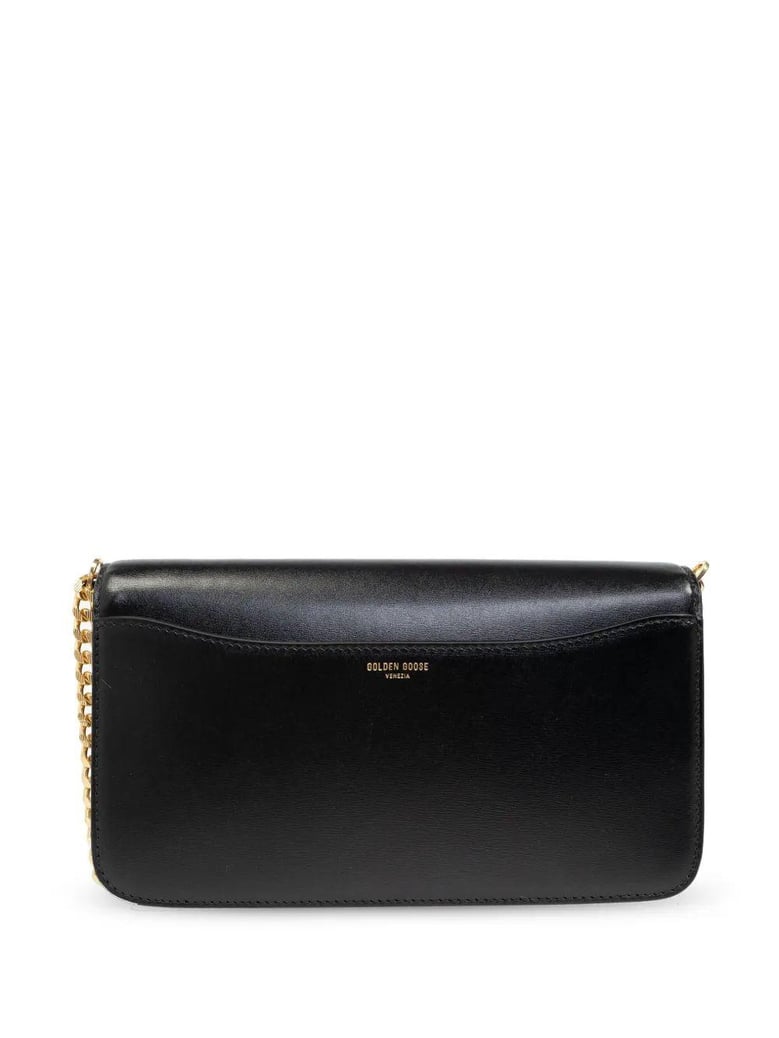 women black leather bag by Selfnex
