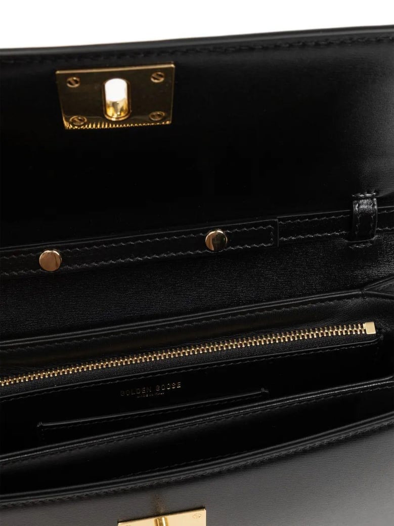 women black leather bag by Selfnex