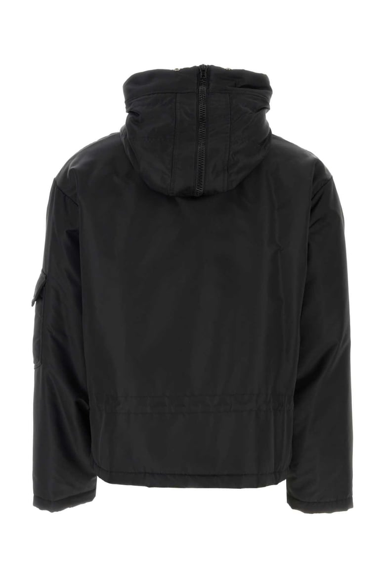 black nylon padded jacket by Selfnex