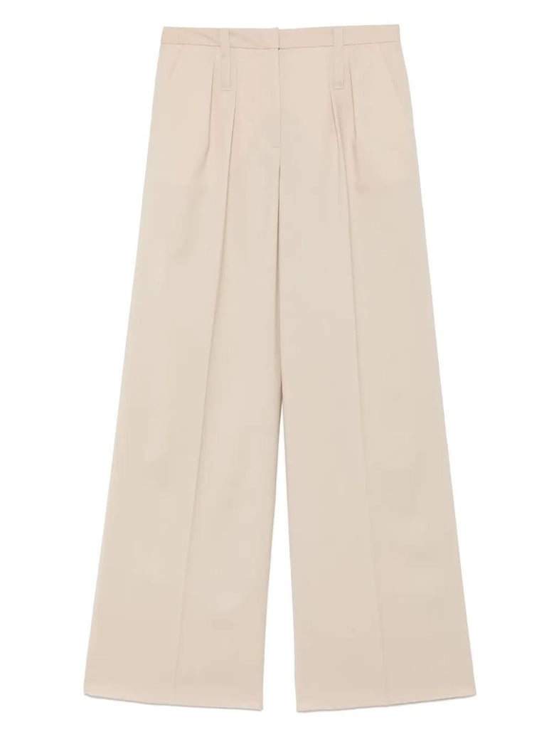pressed-crease trousers by Selfnex