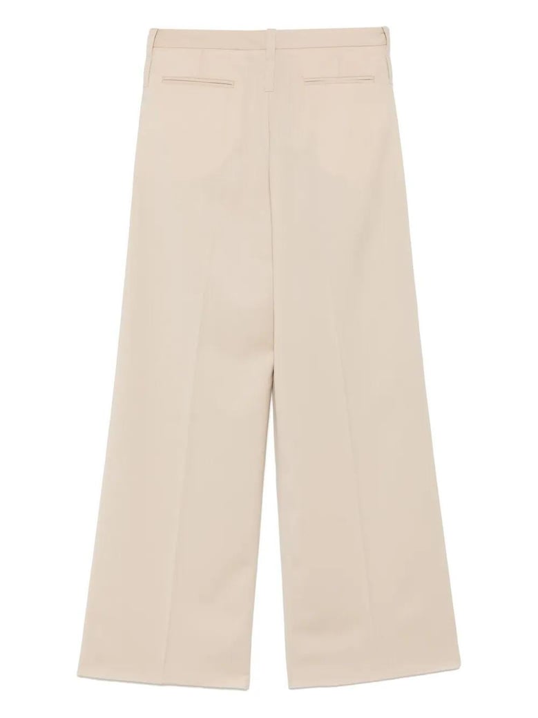pressed-crease trousers by Selfnex