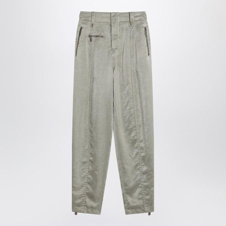 trousers with b shield emblem in lyocell by Selfnex