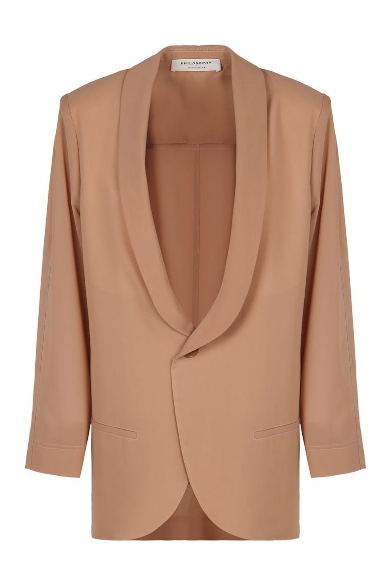 single-breasted one button jacket by Selfnex