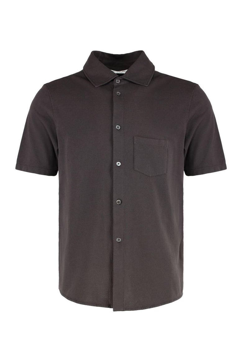 analog short sleeve cotton shirt by Selfnex