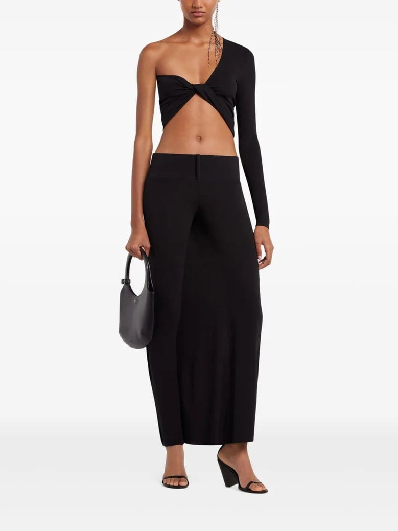 crop top twist asymetrical jersey by Selfnex
