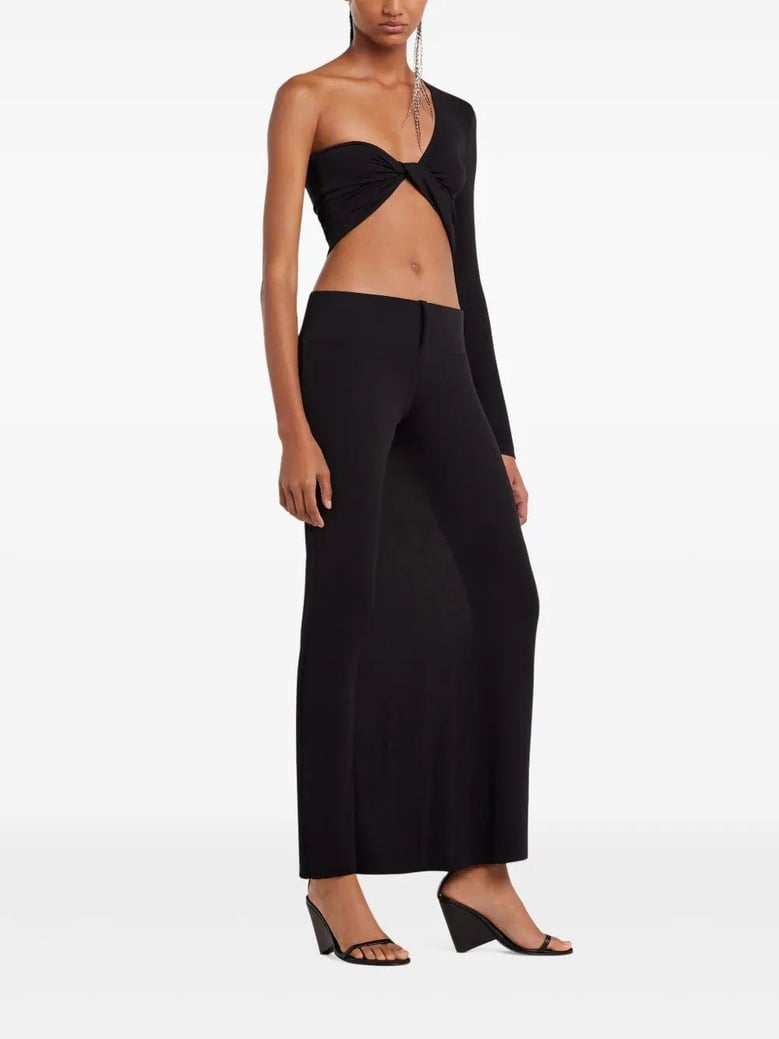 crop top twist asymetrical jersey by Selfnex