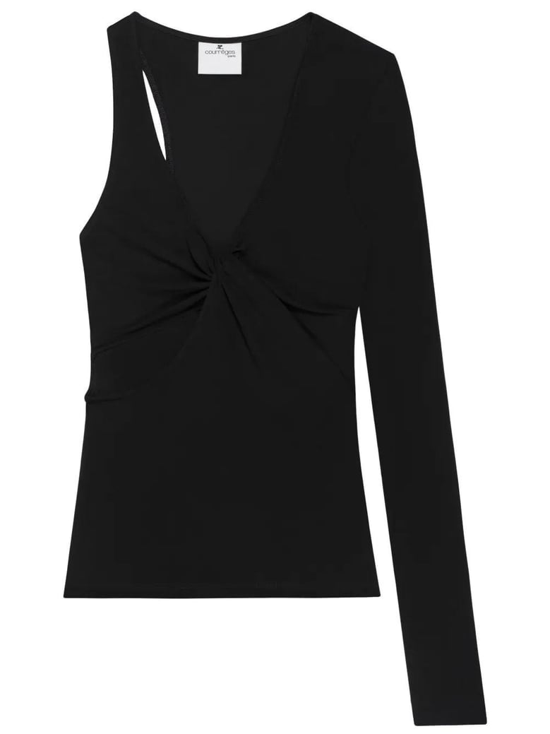 top twist asymetrical jersey by Selfnex