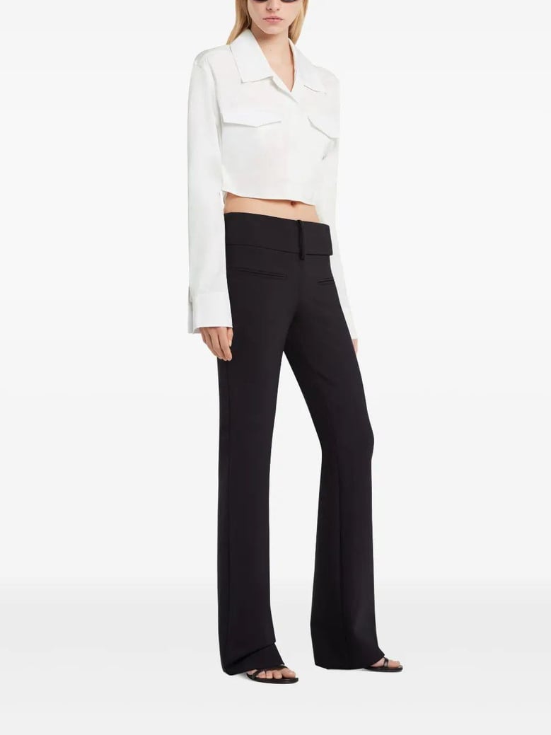 shirt 2-pocket poplin crop by Selfnex
