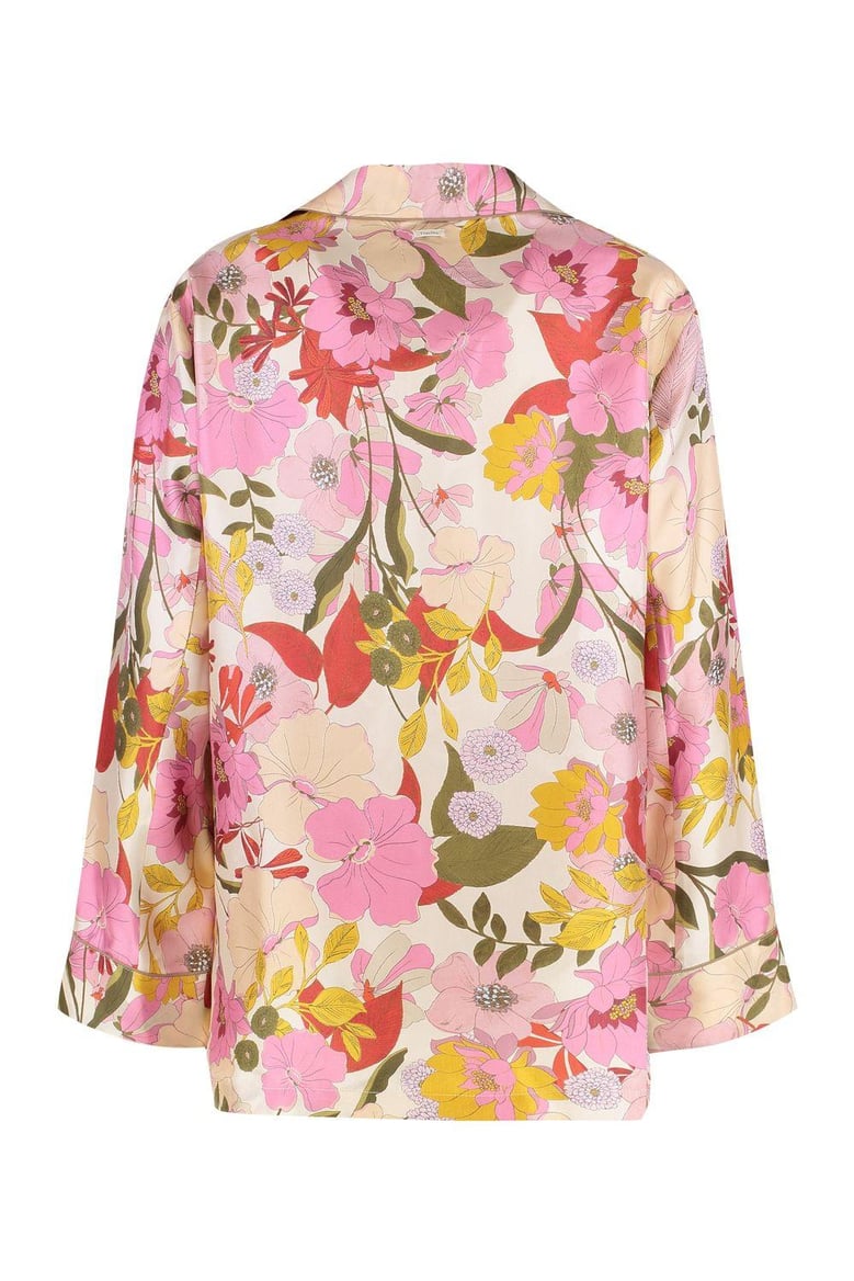 alan printed silk shirt by Selfnex
