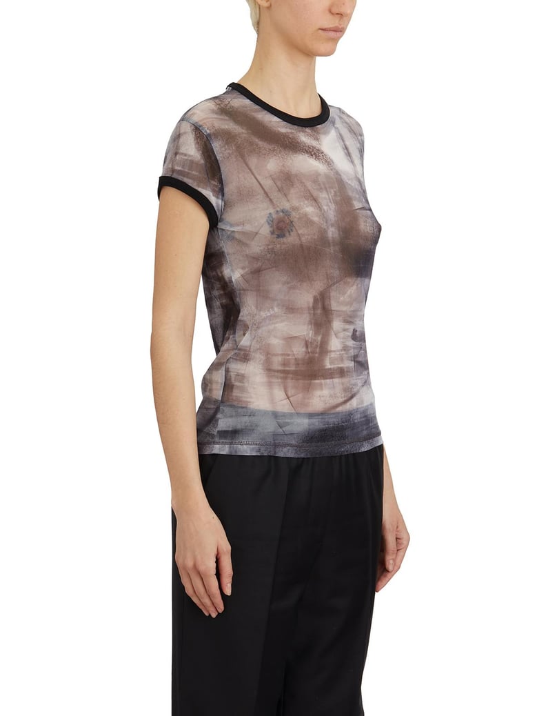 painted mesh t-shirt by Selfnex