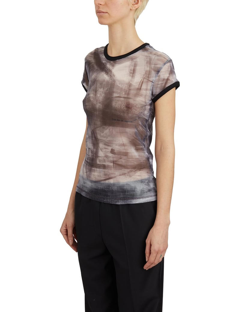 painted mesh t-shirt by Selfnex