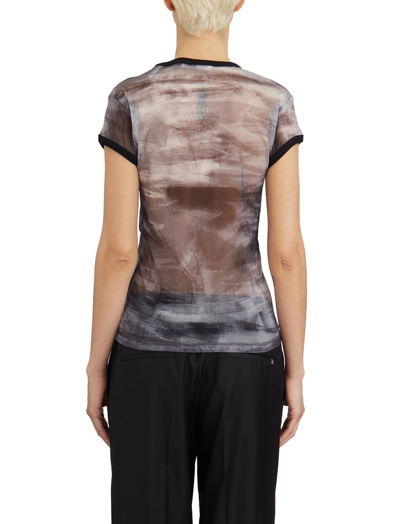painted mesh t-shirt by Selfnex