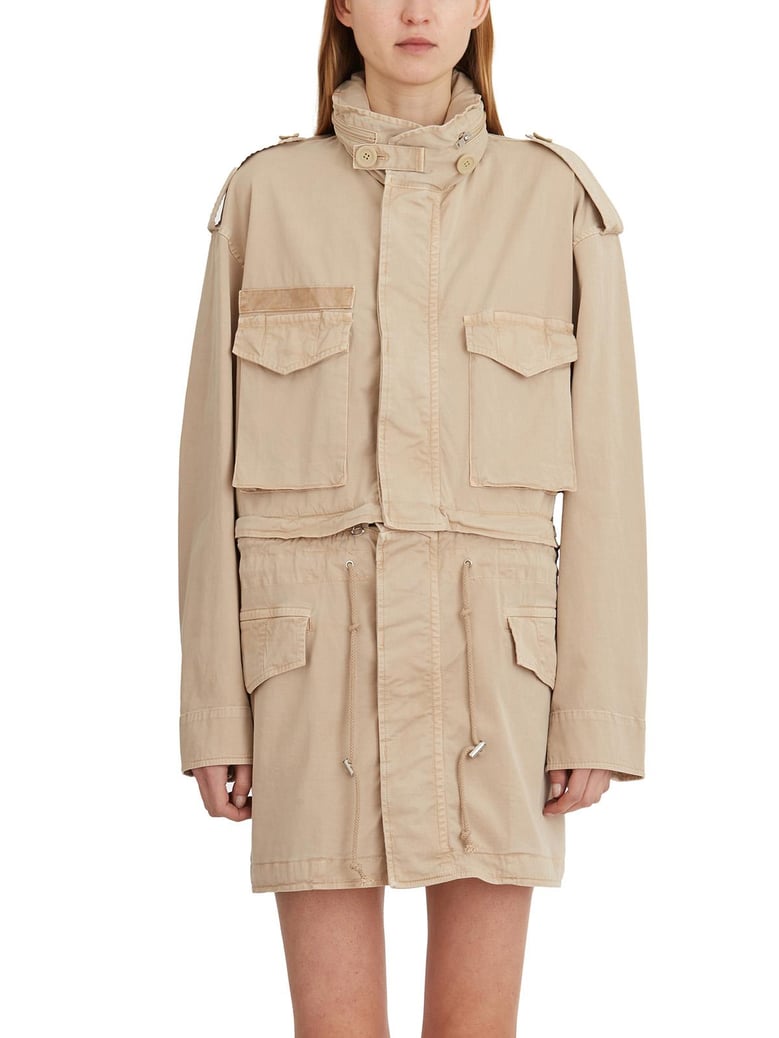 field jacket with hood by Selfnex