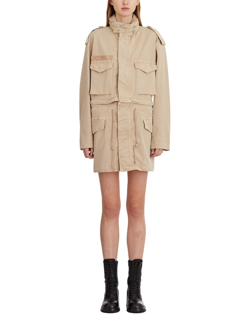 field jacket with hood by Selfnex