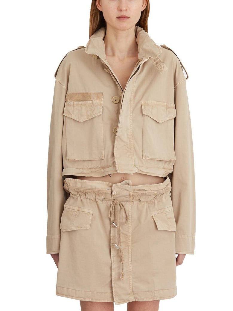 field jacket with hood by Selfnex