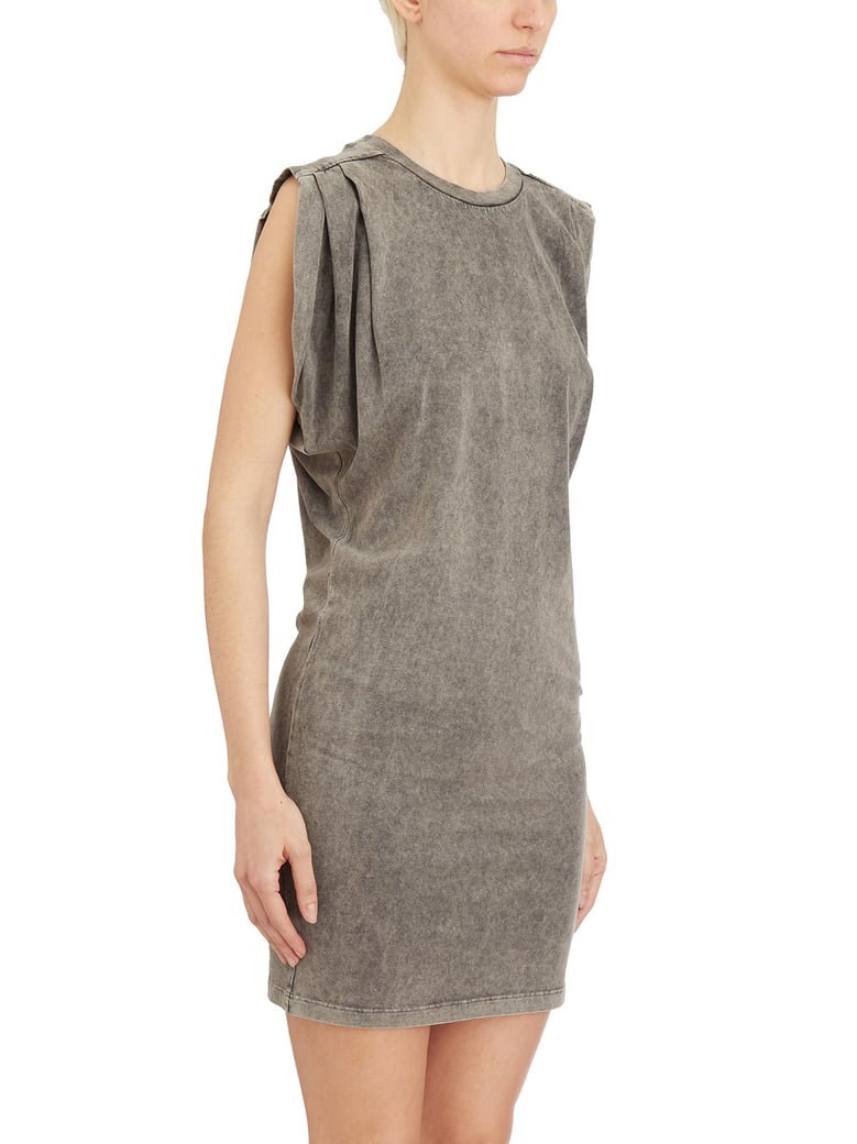 crew neck cotton dress by Selfnex