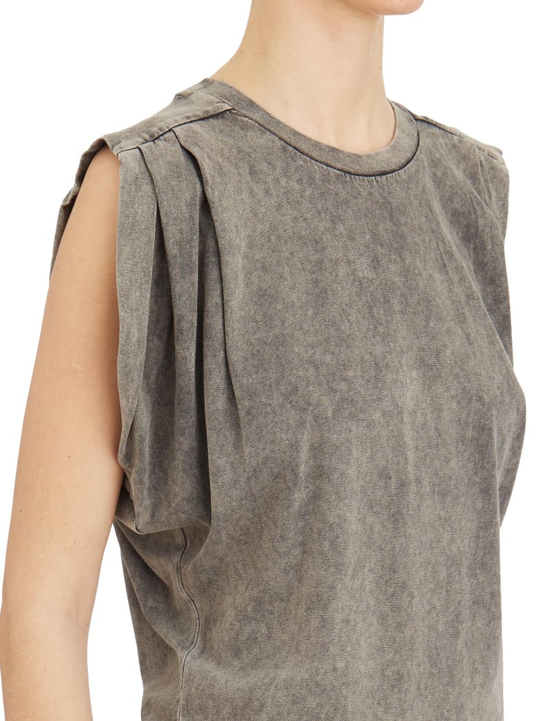 crew neck cotton dress by Selfnex
