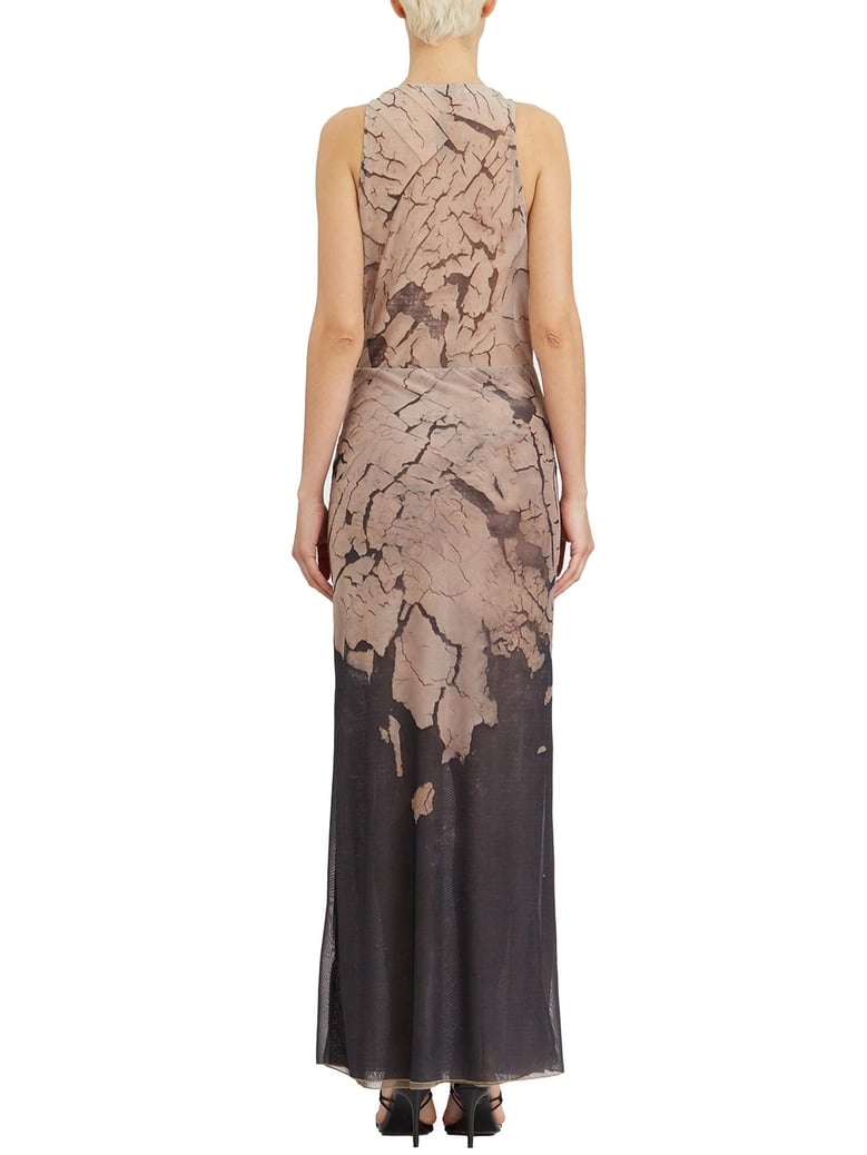 printed tulle dress by Selfnex