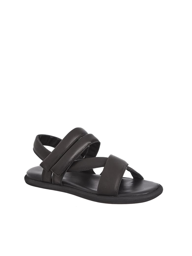 flat leather sandal by Selfnex