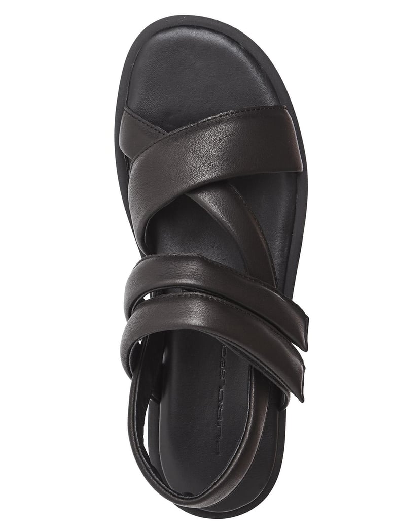flat leather sandal by Selfnex