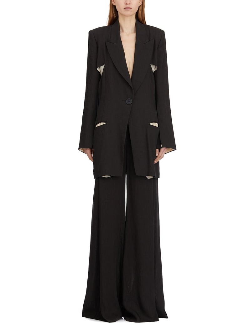 multilayered ramie jacket by Selfnex