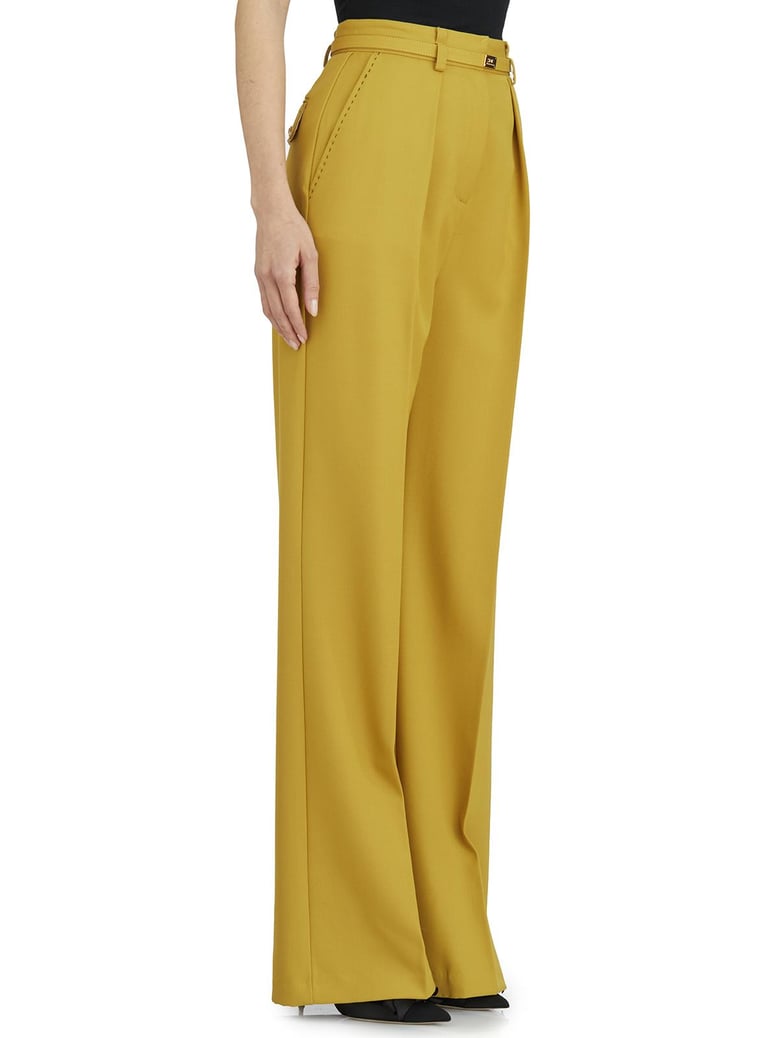 cool wool trousers with belt by Selfnex