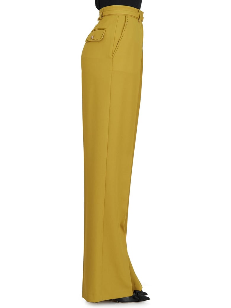 cool wool trousers with belt by Selfnex