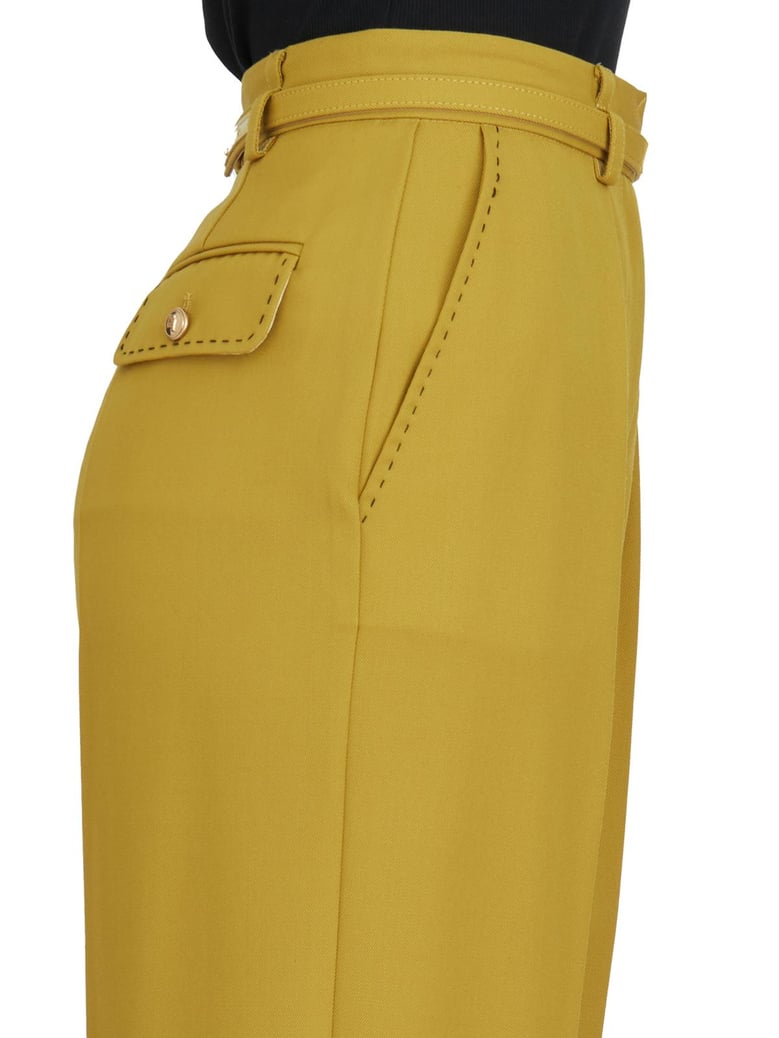 cool wool trousers with belt by Selfnex