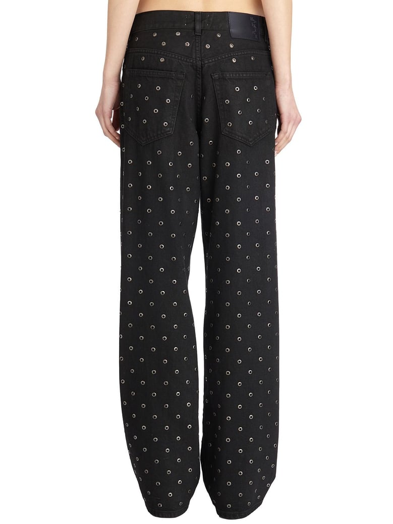 bonnie carbon wash denim pants by Selfnex