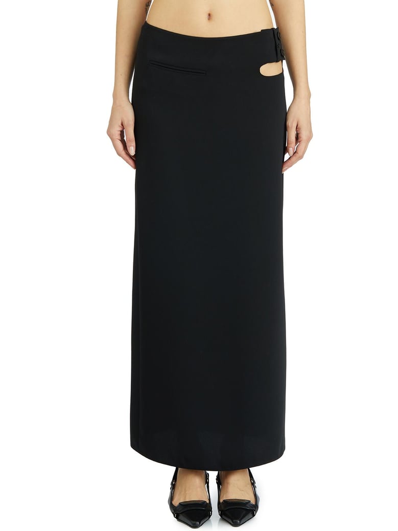 long tech loop skirt by Selfnex